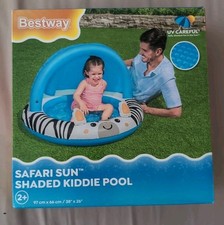 Bestway Shaded Baby Pool | Safari Fun Inflatable Play Centre, Ages 2+