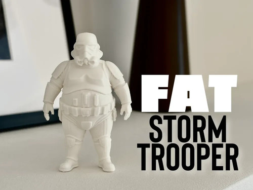 Fat stormtrooper star wars - star,