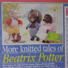 Vintage Knitting pattern of 3