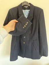 Victoria legge 100% wool navy coat- Equestrian Hunting/ Showing jacket SIZE 16 