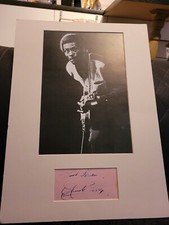 Chuck Berry Signature Mounted With Image
