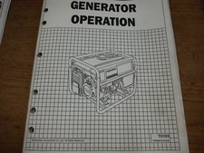 HONDA GENERATOR OPERATION