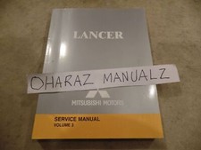 2004 Mitsubishi Lancer Service Manual Axle Body Brakes Volume 3