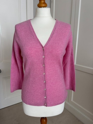 Brora fitted cardigan pink - brora,
