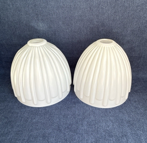 Pair vintage art deco white - pair,
