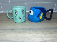 Disney Store FINDING NEMO DORY 3D Ceramic Mug & "How to Speak Whale" Disney Park