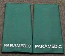 Paramedic Epaulets Shoulder Boards Slides 1 pair  London Green