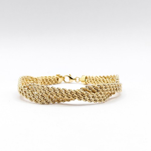 18ct solid gold bracelet - gold,