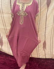 pink Moroccan Abaya Dress -
