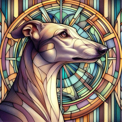 Greyhound lurcher - greyhound,