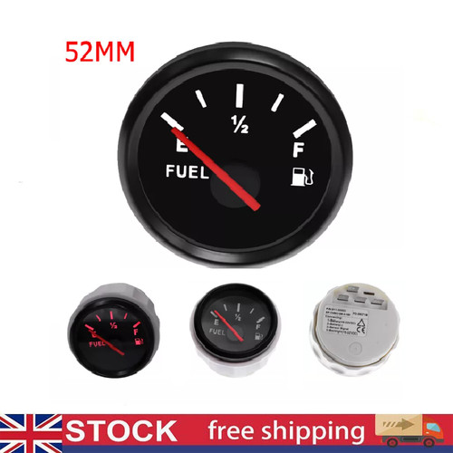 52mm fuel level gauge - fuel, 0-190ohm