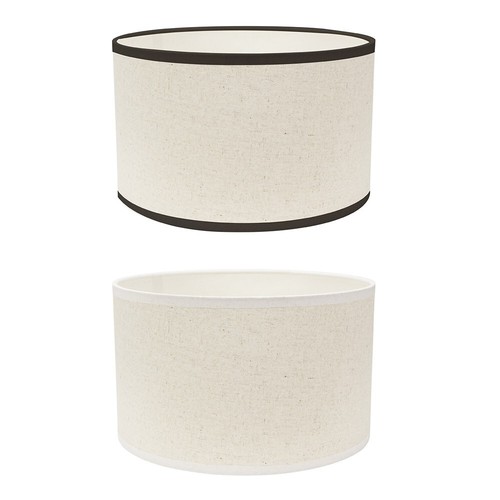Light shade linen trim - light,