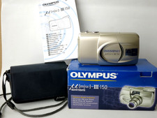 OLYMPUS mju III 150 Quarts Date 37.5-150 mm Lens CAMERA+Box+Case+Manual VGC