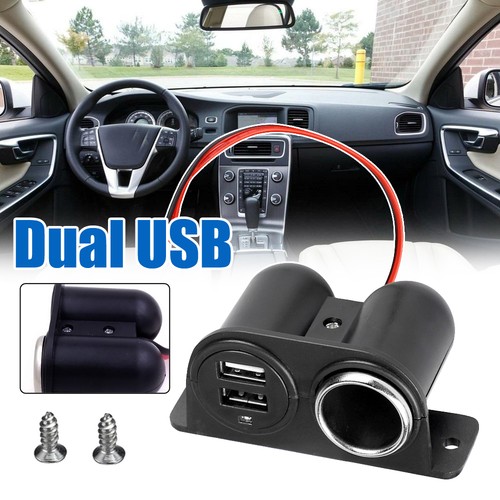 Car dual usb charger - charger, cigarette