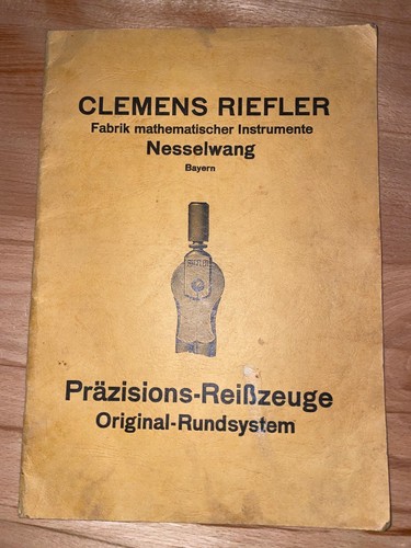 1936 riefler company catalogue - company,