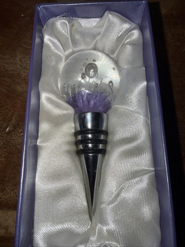 Pretty glass wine bottle - a,
