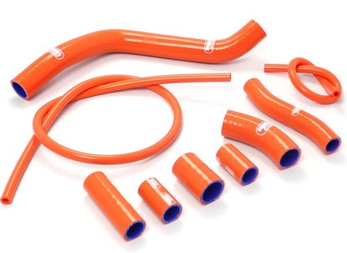 Orange samco silicon rad hoses - samco,