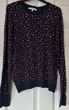 Next Navy hearts fine knit