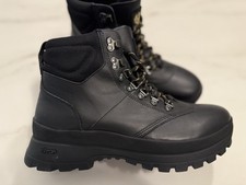 Belstaff Scramble Boots Men’s Black Leather Size 9 Brand New