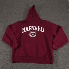 Harvard Hoodie Mens Large Red