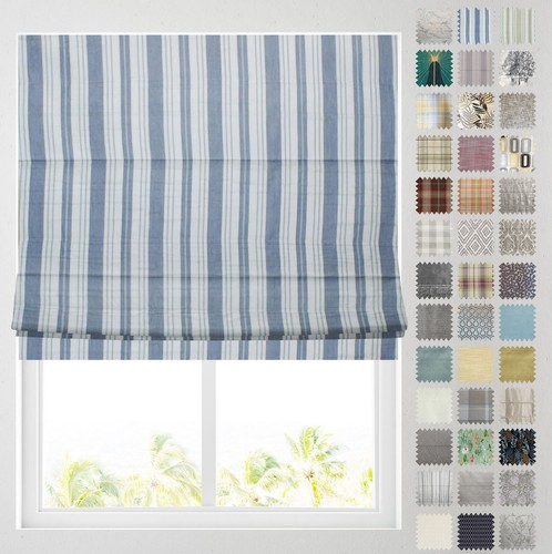 Patterned roman blinds - blinds, fully