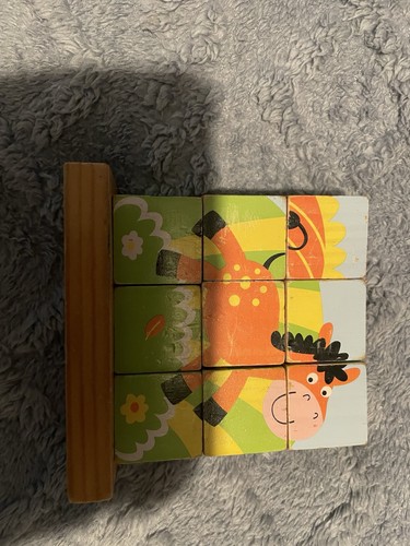 Brick wooden block - brick,