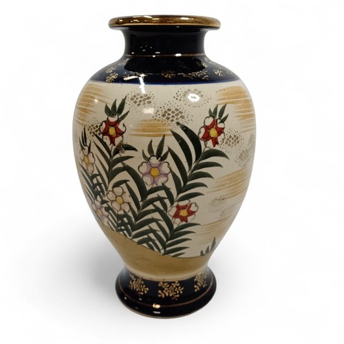 Antique japanese satsuma vase - antique,