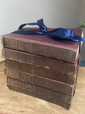 Vintage Everyman's Encyclopaedias J M Dent 6 Volumes Burgundy Library Shelf Book