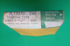 TRIUMPH UNIT T100, 5TA GENUINE HEPOLITE PISTON RING SET 69mm  PLUS 0.040in