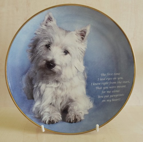 Danbury mint dog - dog, plate