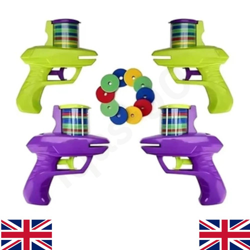 Flying foam disc launcher - flying,