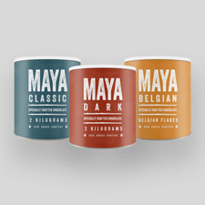 Maya Hot Chocolate (UK Made) - Classic 2KG | Dark 2KG | Belgian Flakes 1KG