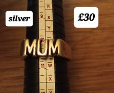 Real Silver MUM ring