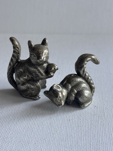 Vintage pewter squirrel - vintage,