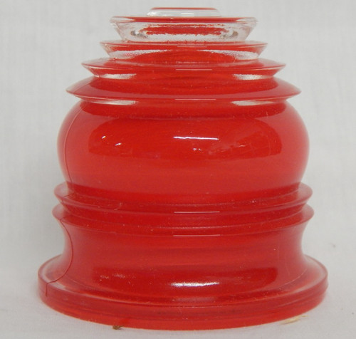 Aircraft red dome globe - red, lens