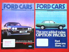 1981 FORD CARS Brochure-Fiesta Supersport Escort Capri 2.8i Cortina Granada MINT