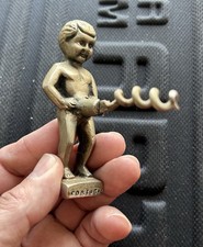 Vintage brass corkscrew - vintage,