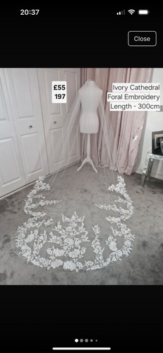Ivory floral embroidery - ivory,