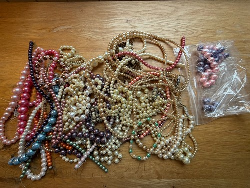 Job lot broken faux pearl - job,
