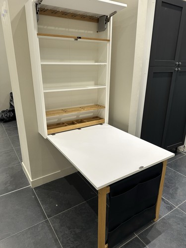 Fold down table - down, unit