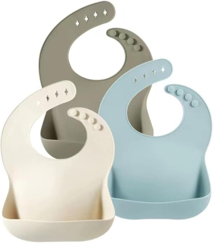Pack silicone bibs - 3, for