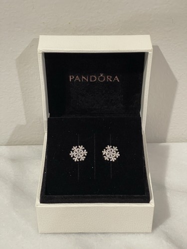 Pandora snowflake earrings - snowflake,