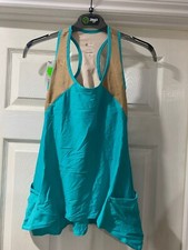 zumba green flowing vest top