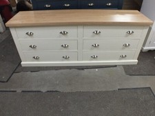 BUCKINGHAM PAINTED 6 DRAWER MULTI CHEST- SOLID OAK TOP- BESPOKE SIZES & COLOURS
