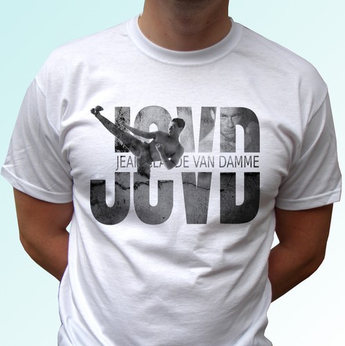 Jcvd logo jean claude - b&w, van