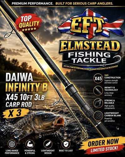 Daiwa infinity x45 10ft 3lb - daiwa, b