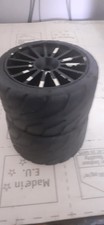 fg 1/5 touring car wheels and tyres. A pair of fg A's. Used