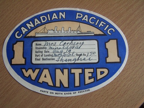 Canadian pacific luggage label - canadian,