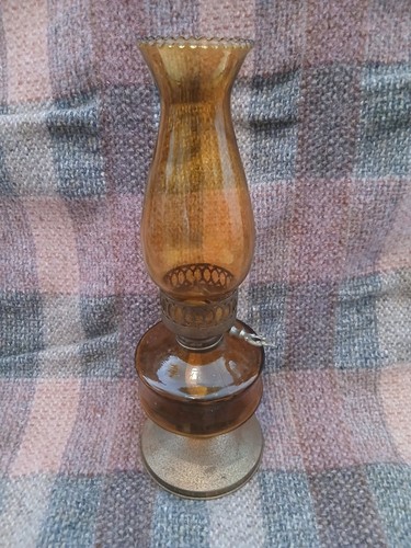 Vintage amber glass - vintage, lamp