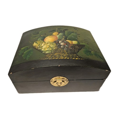 Vintage hand painted - painted, chest